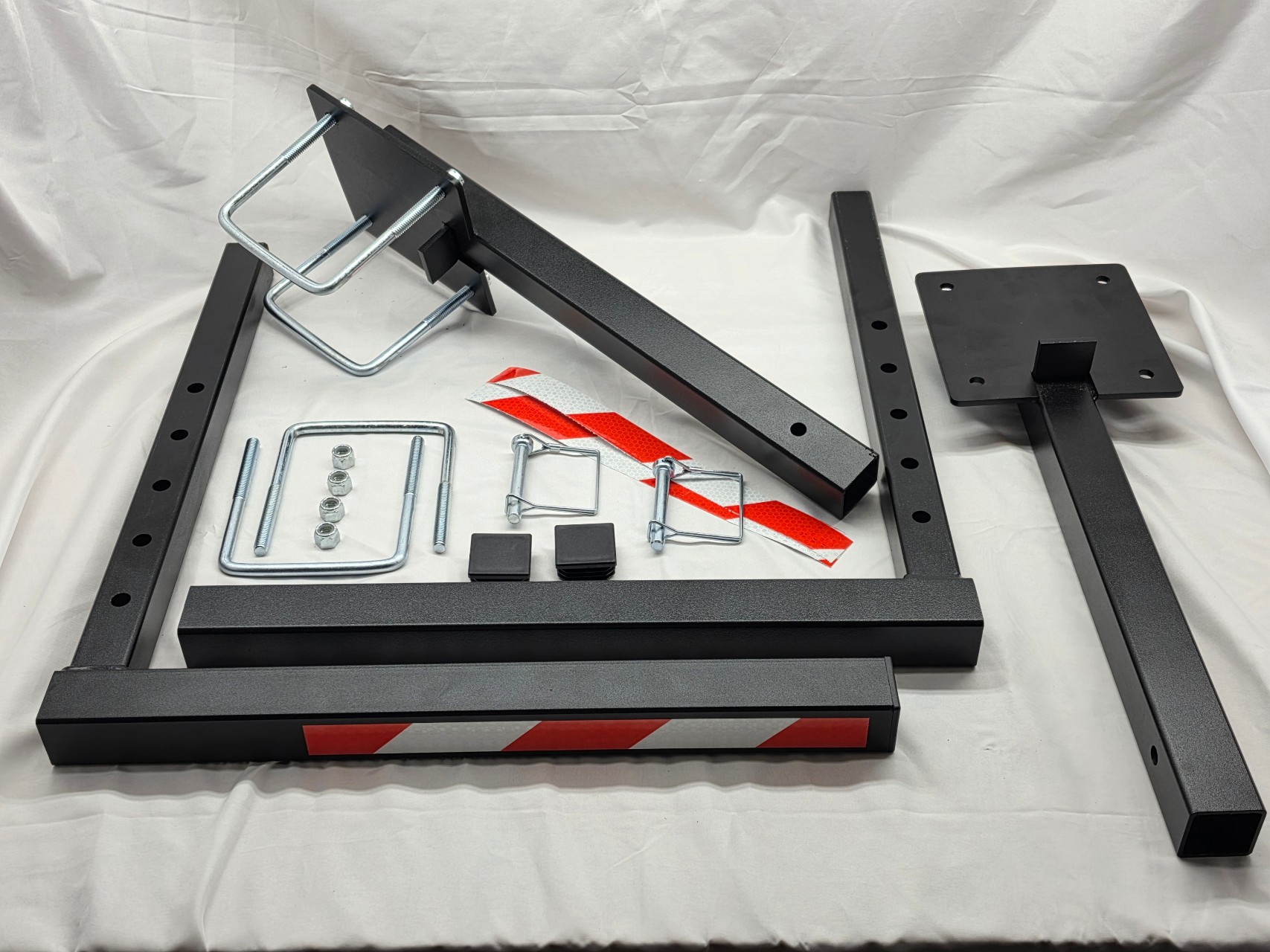 Complete GenCaddy kit with steel carrier arms and mounting hardware